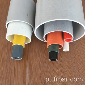 barra oca de fibra de vidro tubo tubo redondo poste